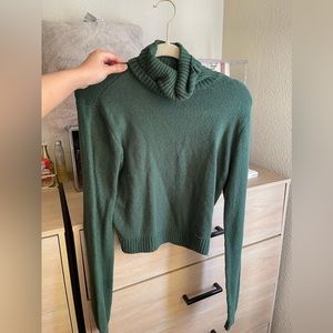 Hollister green turtleneck